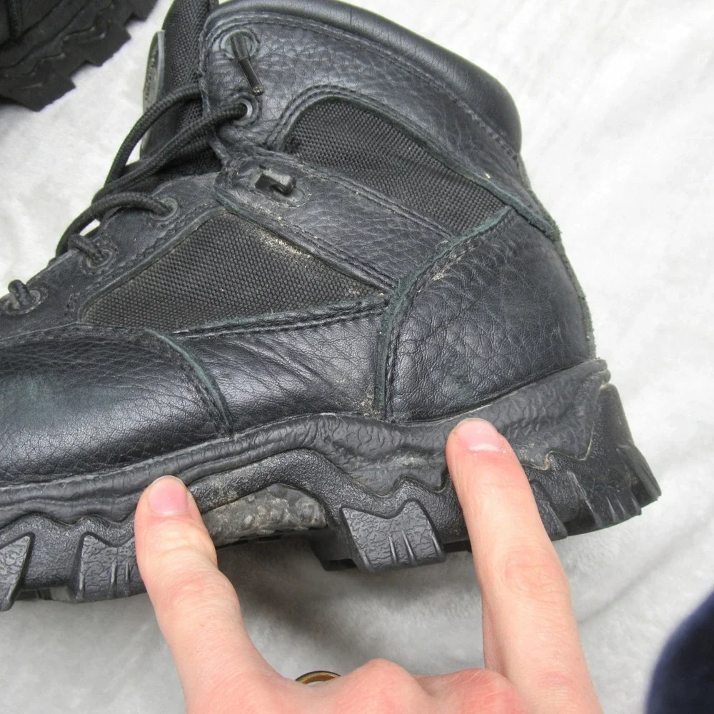 Rocky Mens 9M Boots‎ Black Leather Waterproof R6004 6